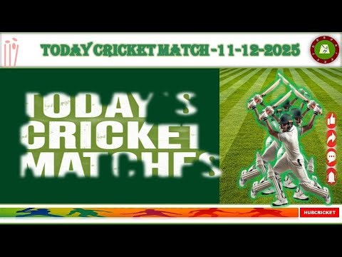 Cricket Match Today: Cricket Match Schedule 11-12 2025 | BBC CRICKET