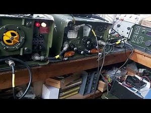 Army Military Radio British Larkspur C11 and R210 running from L344 mains power supply.