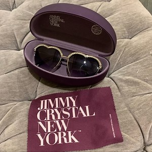 SOLD Jimmy Crystal New York Swarovski Crystal Heart Sunglasses SOLD