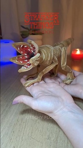 DEMODOG DIY - Demogorgon dog - Pipe Cleaner Fanart from Stranger Things #strangerthings #demodog