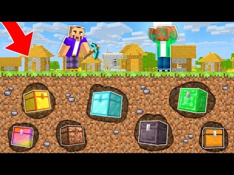 I found the secret chests in the village in Minecraft!