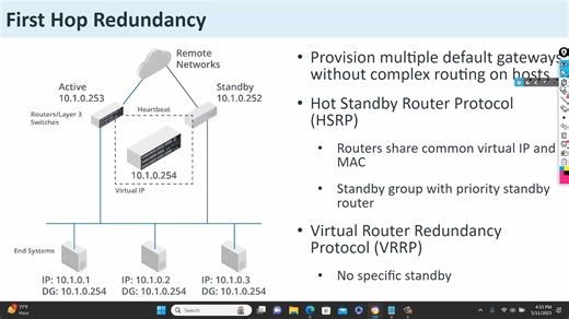 18B 3 First Hop Redundancy with LAB on Packet Tracer
