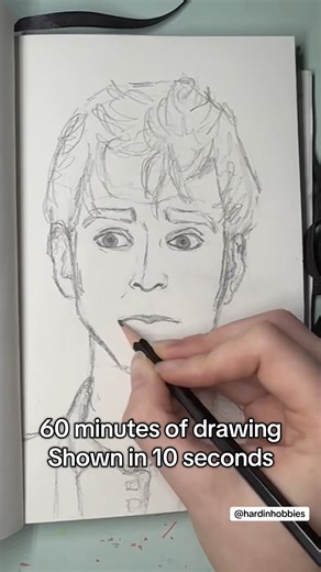Speed drawing: 60 minutes shown in 10 seconds #drawing #speeddrawing #hyperlapse #art #speedart