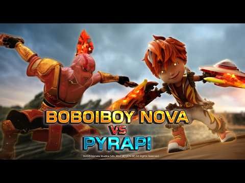 BoBoiBoy Nova vs Panglima Pyrapi | Epic Comparison #boboiboy15