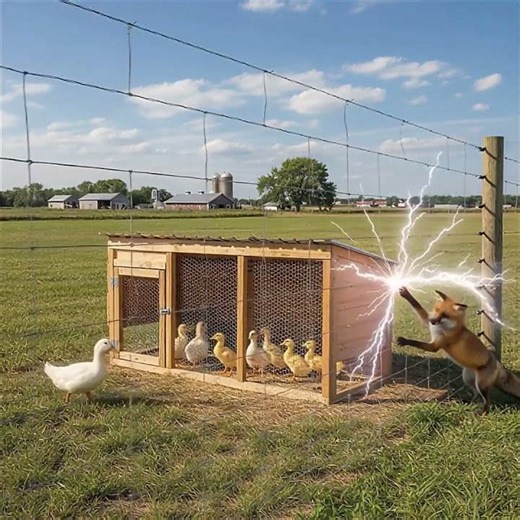 Farmyard Showdown in the Morning - Fox Wants to Steal Duckling! ⚡🦊 😳