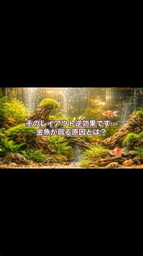 [How to keep goldfish] That layout is counterproductive... What causes goldfish to weaken? #shorts