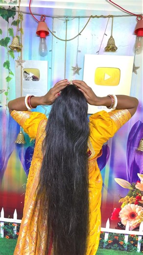 Long hairstyle with clutcher ♥️ #shorts #youtubeshorts #hairstyle #trending #viral #bhojpuri #vlogs