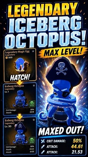 I Hatched the NEW Legendary Iceberg Octopus! | Wizard Alchemy Roblox