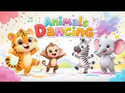 Happy Animals Dance Show | 3D Cute Cartoon | Funny Dancing Animals