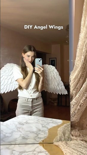 DIY angel wings 🪽💫Spent all day making these.. #angelwings