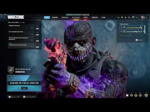 CAMO GRINDING WITH AN ALIEN WEAPON IN COD BO6 WARZONE!!!!