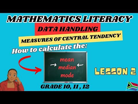 Grade 12 Maths Literacy: Data Handling lesson 2| Mean, Median, Mode| Measures of central tendency
