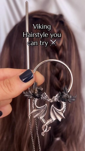 Viking Hairstyle Tutorial | Dragon Accessories for Hair