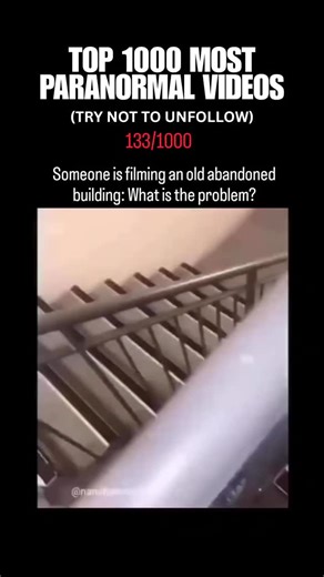 Paranormal Videos | In this video, the person is filming down a staircase in what looks like an abandoned building. As they watch, a dark, shadowy figure... | Instagram