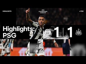 Paris Saint-Germain 1 Newcastle United 1 | UEFA Champions League Highlights