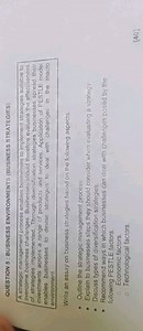 Write an essay on business strategies based on the following as... | Filo