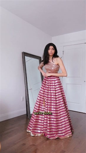 ⬇️ DETAILS ⬇️ Styling this one shoulder lehenga blouse by Indya for my cousin's indian but specifically marathi wedding ceremony! all items linked in my comments ✨ ∘ outfit @indya ∘ jewelry @sudarakouture ∘ watch @danielwellington ∘ rings @amazonfashion ∘ bangles @etsy ∘ shoes @callitspring #stylewithme #getdressedwithme #stylingreel #lehengastyle #indianweddingoutfit #weddingoutfitideas #canada #dancingdixit ⁣ ⁣ ⁣ ⁣ ⁣ ⁣ ⁣lehenga outfit, how to style a lehenga, how to style, lehenga ideas, what 