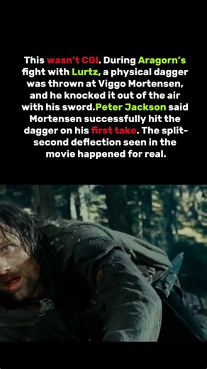 Viggo Deflected a Real Dagger