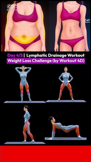 Day 4 Of 5 - Lymphatic Drainage Workout + Full Body - Weight Loss Challenge