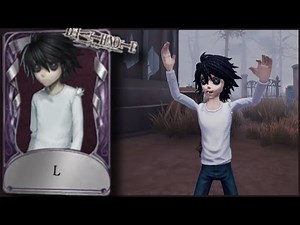 Identity V | Prisoner 'L' A-Tier Costume Gameplay! | Death Note Crossover Event