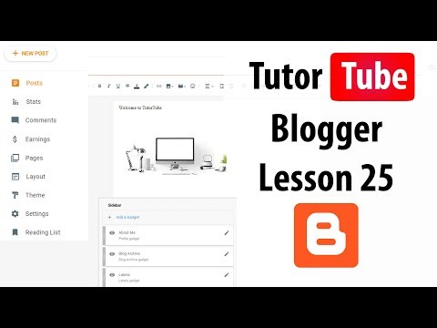 Blogger - Lesson 25 - Changing Theme Background