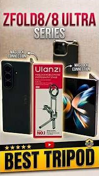 Galaxy Z Fold 8 stands alone with this tripod #shorts #ulanzi #zfold8