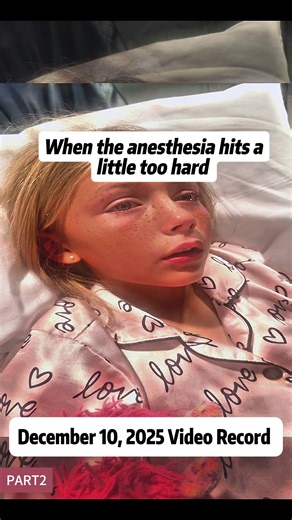 Added a clip of her before anesthesia at the end lol she’s still just as funny 😂 #addi #anesthesia #popsicle #tonsil #strep