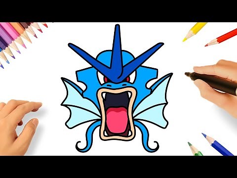 HOW TO DRAW GYARADOS EASY | POKÉMON