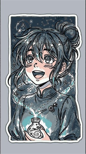 Draw a Magical Anime Girl: Easy Step-by-Step Tutorial