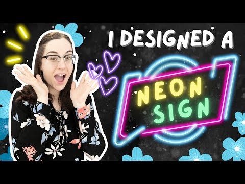 I design a neon sign! How to make a LED neon sign | Custom neon sign