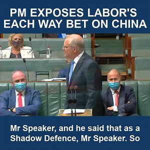 9.1K views · 619 reactions | Scott Morrison (ScoMo) talks about Richard Marles’ missing China speech in Question Time today. | Senator James Paterson | Facebook