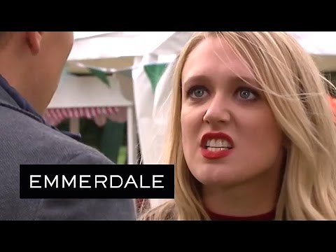 Emmerdale - Rebecca Slaps Robert For Cheating On Chrissie