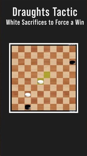 Tactical Win! White Sacrifices to Force a Win #shorts