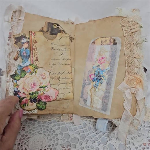 Shabby Chick Fully Decorated Journal. - Etsy