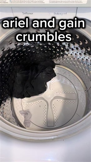 ariel and gain crumbles! 100 followers and 500 likes!!! thank yall SO MUCH! you’ve all been so amazing and welcoming. i hope yall enjoy.. i ordered some @SoapySunShine sponges for future content! and also a magnet to run my washer with the lid open. #day4 #laundry #laundrytok #laundrycrumbles