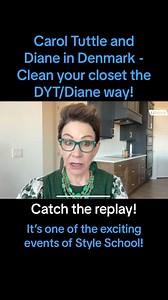 5.8K views · 30 reactions | Style School is in full swing! Join us and 5,000 other women exploring the spring and summer trends! You can also catch this amazing replay of my conversation with my friend @dianeindenmark! Get the Style School link in my profile! #dressingyourtruth #dianeindenmark #flylady #closetorganization #capsulewardrobe #over50style #coloranalysis | Carol Tuttle | Facebook