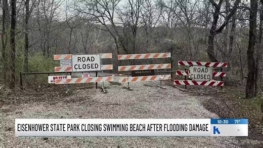 Eisenhower State Park beach closed indefinitely after flood damage