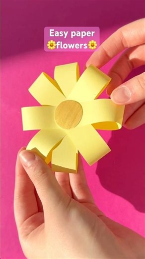 How to make paper flowers🌼 easy and simple