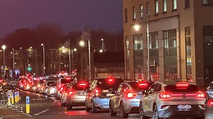 Dublin taxi drivers protest Uber fixed fare system