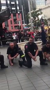 527K views · 5.7K reactions | These New Zealand firefighters paid a powerful tribute to 9/11 first responders, performing the Haka in their honour. | SBS News | Facebook