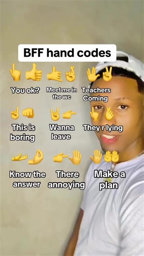Códigos secretos de amigos en la escuela
