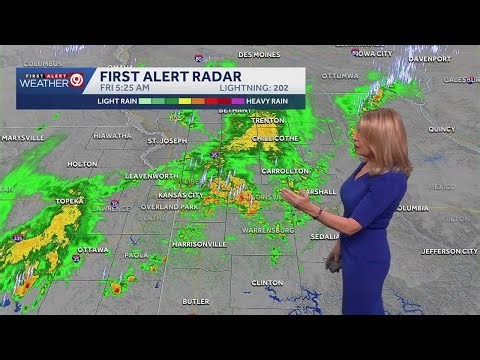 Numerous rounds of thunderstorms today