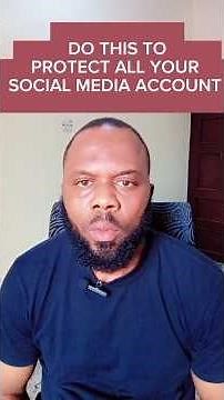 DO THIS TO PROTECT ALL YOUR SOCIAL MEDIA ACCOUNTS | Charles infodesk