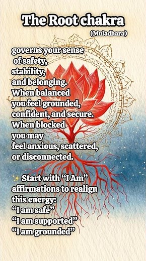 Root Chakra Explained 🌿I Am Affirmations for Grounding, Safety & Stability #affirmations#rootchakra