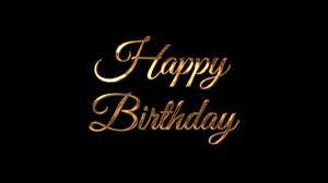 Happy Birthday Animation Golden Color Animated Stock Footage Video (100% Royalty-free) 1108975631 | Shutterstock