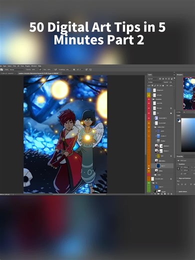 50 Digital Art Tips in 5 Minutes Part 2 #fyp #viral #usaus