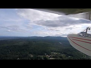Volmer VJ-22 Amphibian flight water landing (splash) @ 15min 30sec. Dyes Inlet