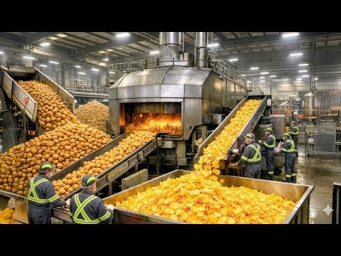 How Potato Chips Are Made in Factory | Full Potato Chips Manufacturing Process