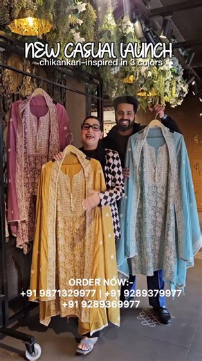 aisha_creations1995 | Casual Embroidered Suits collections Elegant embroidered Suit set Embroidery in ivory-white with subtle gold highlights. The fabric is very... | Instagram