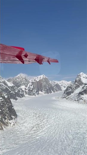 Flying Over 10,000 Years of Frozen History ❄️📜 #alaska #denalinationalpark